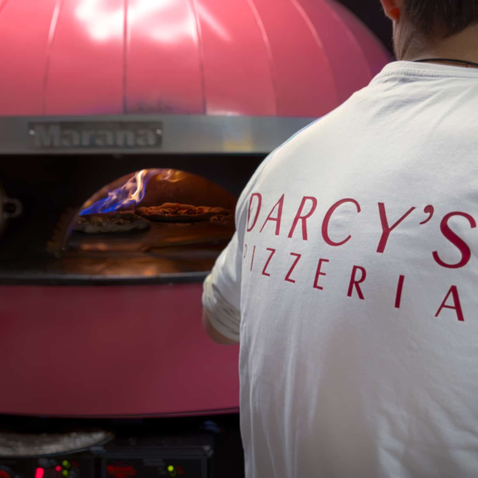 Pizza oven at Darcy's Apsley